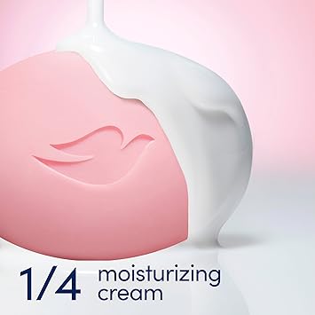 Dove Deep Moisturising PInk 135g x 8 Gentle Cleanser for Softer and Smoother Skin with 14 Moisturising Cream PINK More Moisturizing than Bar Soap135gm Pack of 8 - Image 5