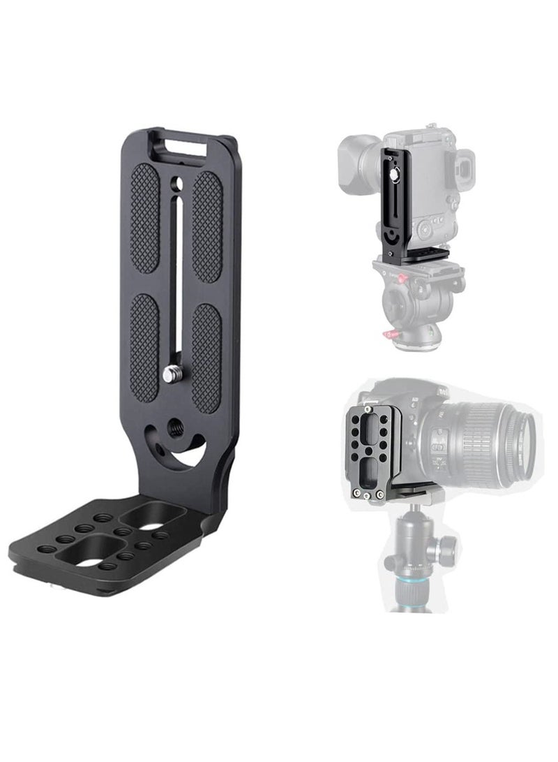 SOLARAE DSLR Camera L-Type Quick Release Plate for Easy Vertical and Horizontal Switching on Tripods and Monopods - Stabilizer Quick Release Board. - Image 1
