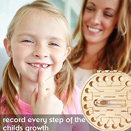ANWOLA Baby Tooth Keepsake Box,Tooth Fairy Box,Wooden Tooth Box ,Baby Keepsake Storage Box,Tooth Saver,Tooth Holder for Kids Teeth,Tooth Boxes for Lost Teeth for Kids,Newborn Baby Birthday and Shower Gift - Image 5