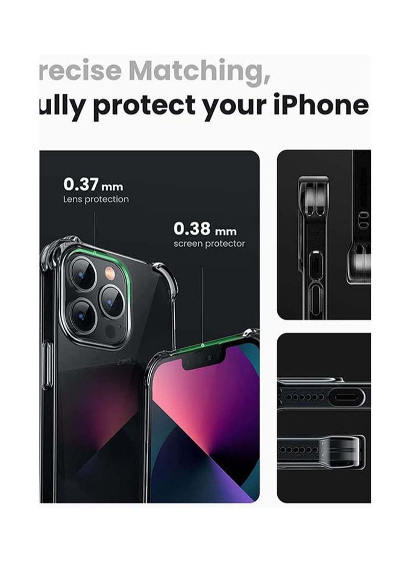 Clear Case Compatible with iPhone 13 Pro Max Transparent Cover TPU Protective Case with 4 Corners Bumper Shockproof Soft Scratch-Resistant Anti-Drop Slim Thin Case for iPhone 13 Pro Max 6.7Inch Transparent