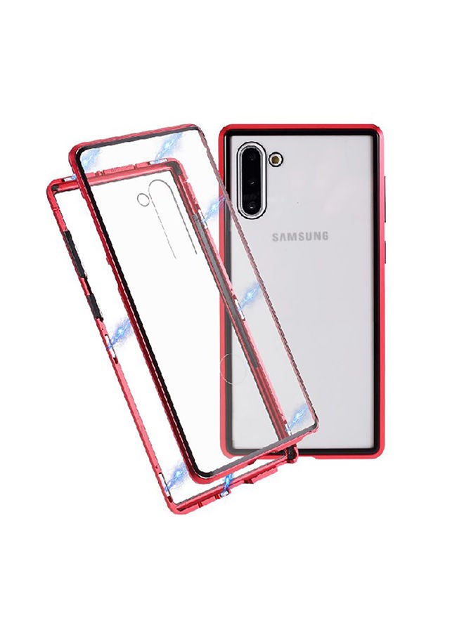 NIBEMINENT Protective Case For Samsung Note 10 Clear/Red - Image 1