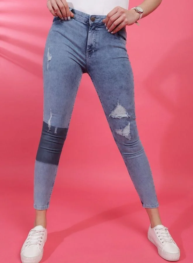 Women Skinny Fit Solid Mid Rise Jeans