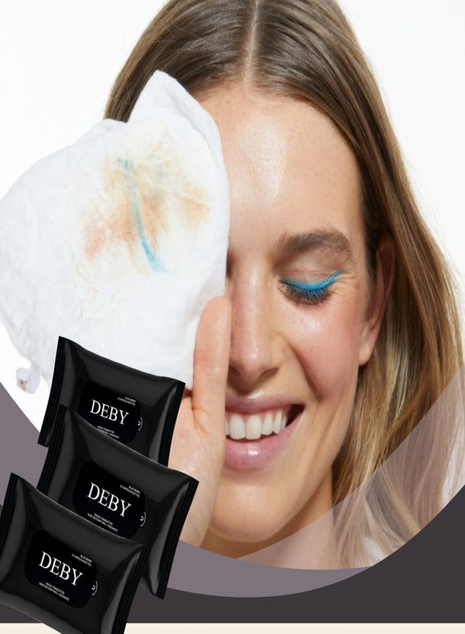 DEBY Facial Wipes, Soft and Gentle Cleansing Wipes for Face, Makeup Removal and Daily Refresh, Suitable for All Skin Types, Travel-Friendly Pack Combo | Blueberry and Lavender | 150 X 200 MM - Image 3