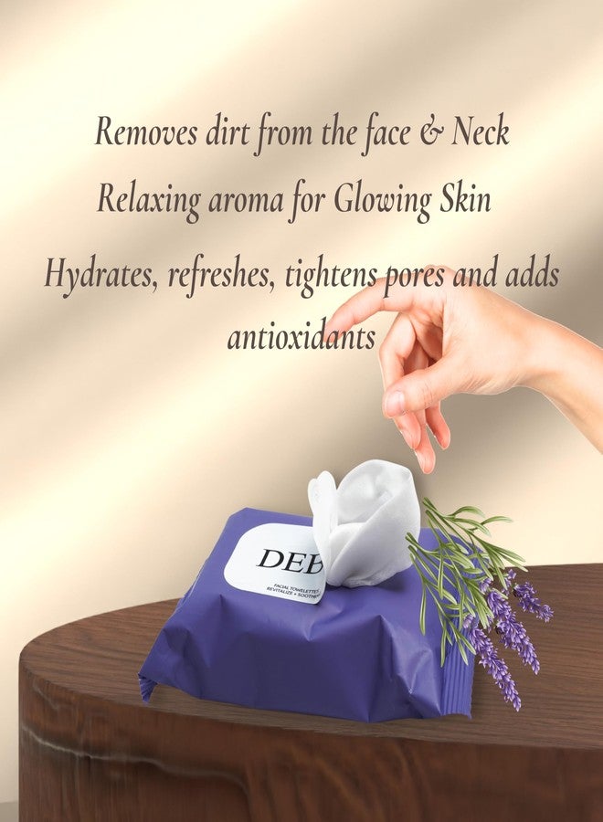 DEBY Facial Wipes, Soft and Gentle Cleansing Wipes for Face, Makeup Removal and Daily Refresh, Suitable for All Skin Types, Travel-Friendly Pack Combo | Blueberry and Lavender | 150 X 200 MM - Image 4