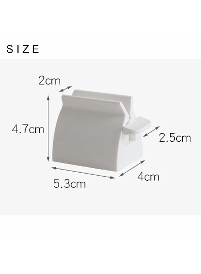 Miracle Toothpaste Roller Squeezer Set of 2 Rolling Tube Toothpaste Holder Stand Bathroom Organizer (White) (2Pack-White) - Image 2