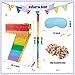 PCFING 20 Inch Number 7 Piata Rainbow with 30 Inch Piata Stick Blindfold Confetti for Boys Girls Adults Birthday Party Decorations Anniversary Celebration Fiesta - Image 4
