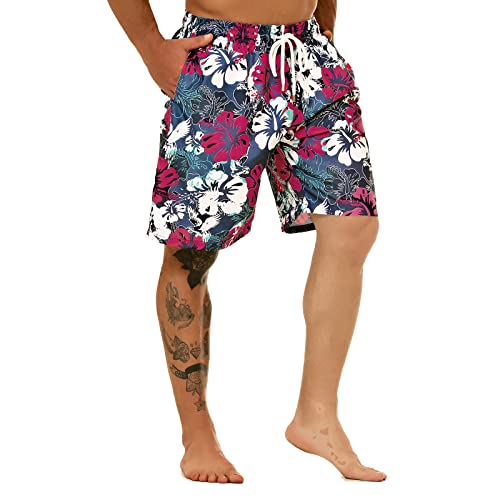 KAILUA SURF Big and Tall Mens Swim Trunks, 9" Mens Designer Bathing Suit Boardshorts - Image 4
