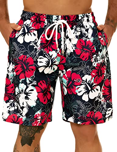 KAILUA SURF Big and Tall Mens Swim Trunks, 9" Mens Designer Bathing Suit Boardshorts - Image 1