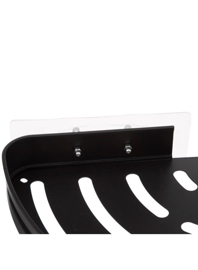Five Simply Smart Corner Shower Shelf with Adhesive Sticker Black 4 x 23.5 x 29.2 cm 200119 - Image 3