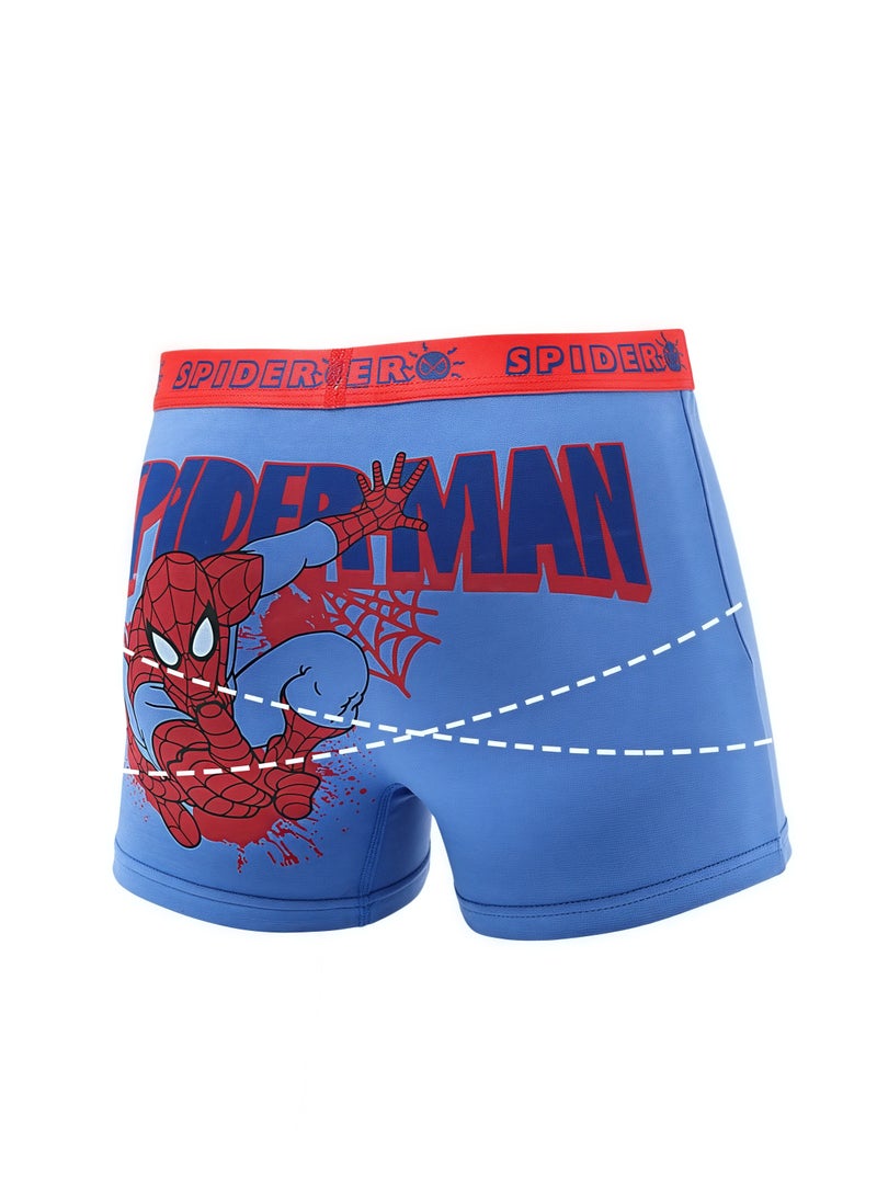 B.JOBSEN Boy Spider Man cartoon pure cotton children's student boxer underwear * 4 pieces - Image 4