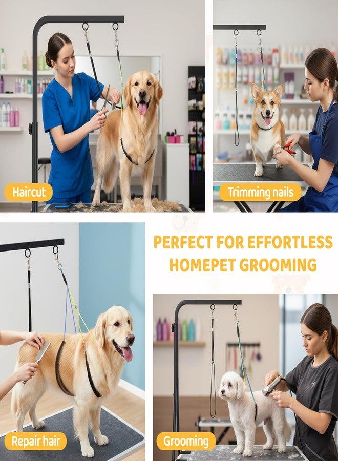 OFIDELITY 42" H Adjustable Height Dog Grooming Arm with double Clamp, Dogs Grooming Table Arm with Loop Noose and No Sit Haunch Holder, Perfect dog restraint for Small & Medium Dogs，Arm for Grooming Tables - Image 5