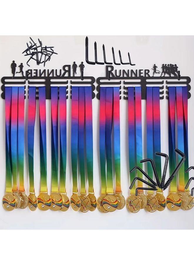 75pcs Black L Shaped Wall Hooks Heavy Duty Steel Picture Frame Hangers for Display Storage - Image 5