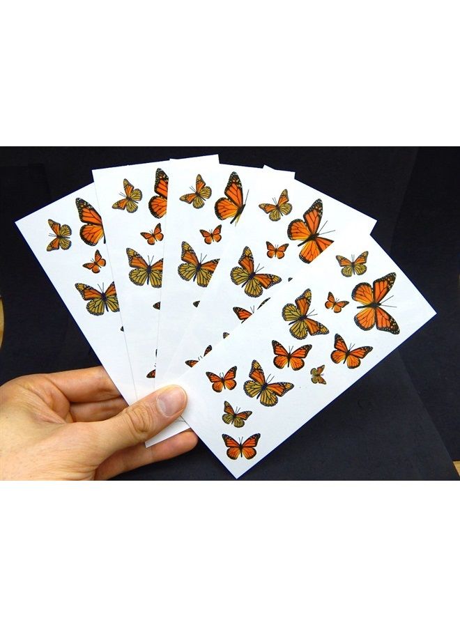 Butterfly Utopia 55 Monarch Butterfly Temporary Tattoos - Image 2