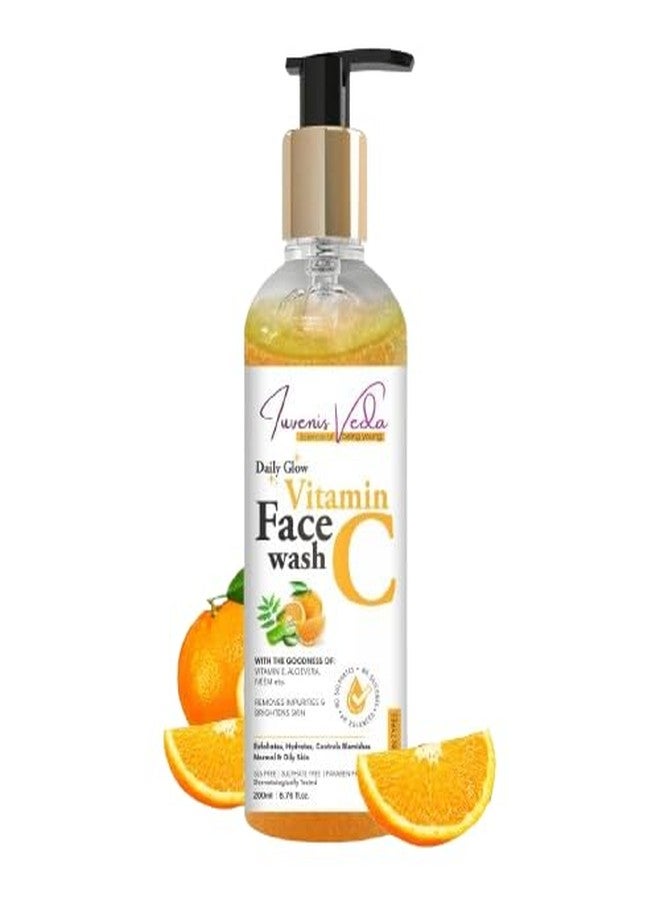 Iuvenis Veda Vitamin C Face Serum with Vitamin C Face Wash For Glowing & Brightening Skin For Men & Women (Pack of 2) 230 ml - Image 5