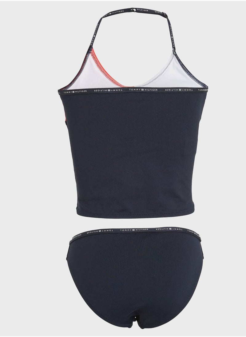 TOMMY HILFIGER - Youth Color Color Block Bikini - Image 1