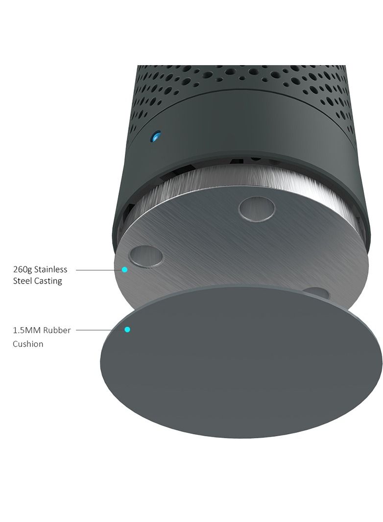 Portable Air Purifier For Home Office Kids Room Activate Carbon And Easy Filter Replacement Miro Miro Grey - Image 3