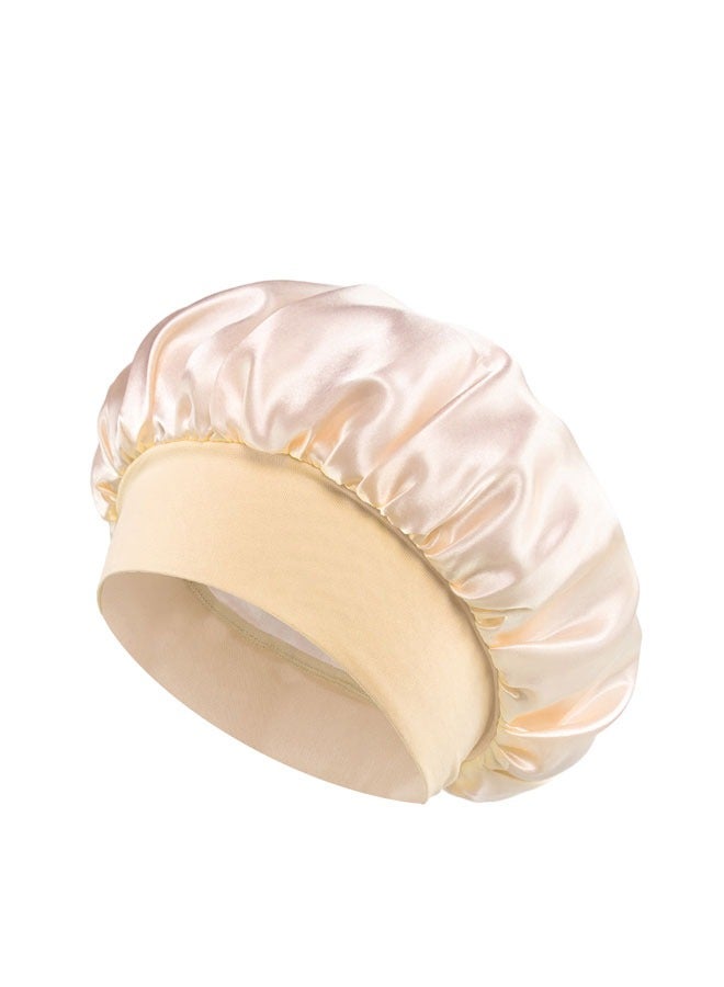 وهاواي 8 Pack Satin Bonnet Silk Hair Bonnet for Sleeping, Hair Sleep Bonnets for Women, Large Wide Soft Band Sleep Cap for Curly Hairs Braids - Image 5