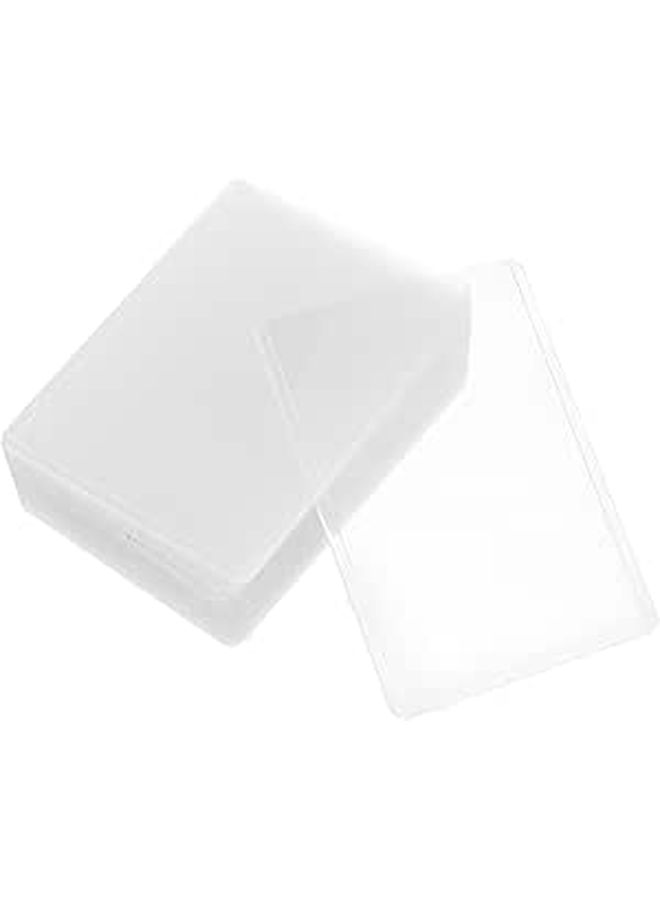 25 Pcs PVC Vertical Card Holder Id Badge Protector Sleeves Waterproof Office School Employee - Image 1