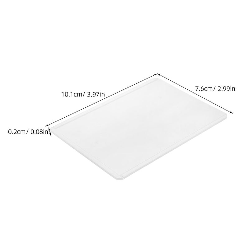 25 Pcs PVC Vertical Card Holder Id Badge Protector Sleeves Waterproof Office School Employee - Image 3