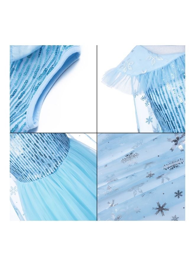 NIBEMINENT 6-Piece Snow Queen Costume Set 00001409-1 78centimeter - Image 5