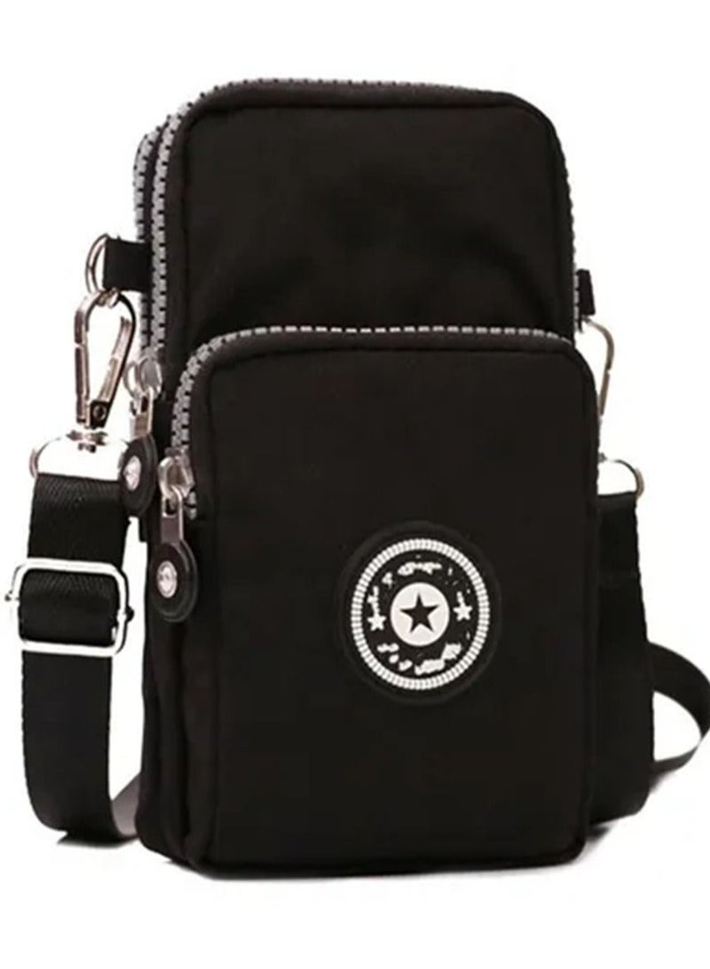 Nylon Cell Phone Purse Small Crossbody Bag for Women Girls Little Purse Wallet Crossbody Pouch - Image 1