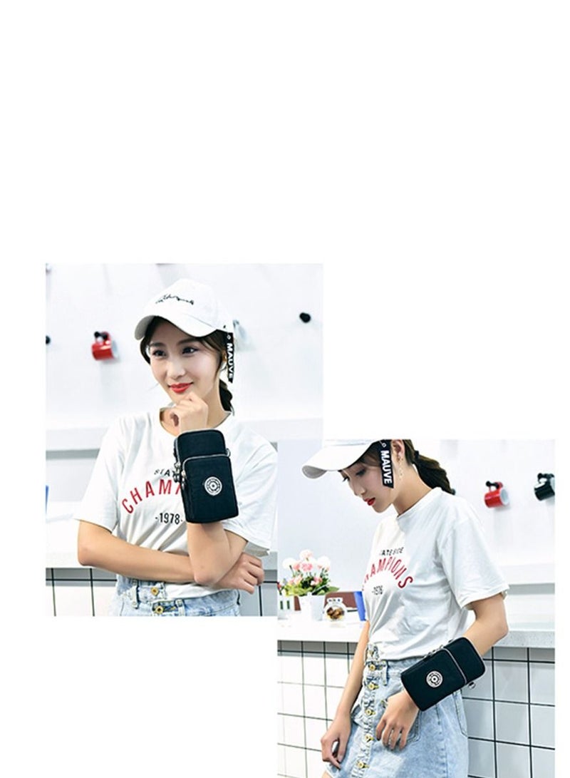 Nylon Cell Phone Purse Small Crossbody Bag for Women Girls Little Purse Wallet Crossbody Pouch - Image 2