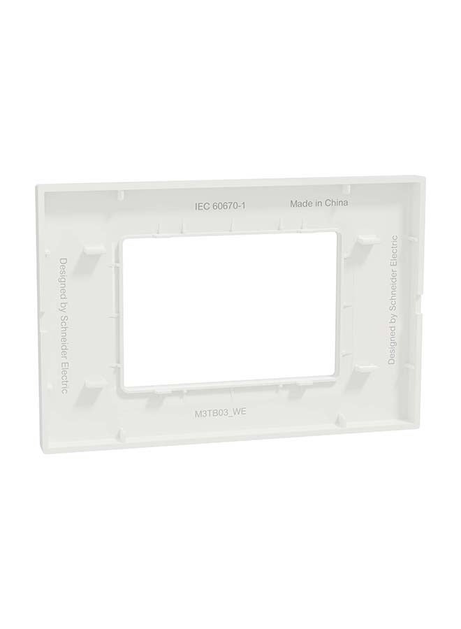 Schneider Electric Schneider Electric Miluz-E Cover frame 3 gang, white  - Image 4