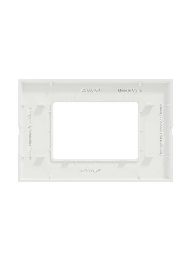Schneider Electric Schneider Electric Miluz-E Cover frame 3 gang, white  - Image 2