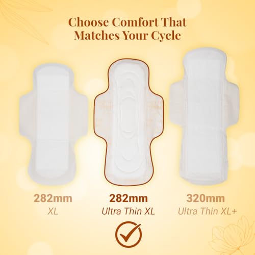 NIINE Dry Comfort Ultra Thin XL Sanitary Pads for Women|120 Pads,Pack of 3|282mm Long|Fast Absorption|Prevent Wetness & Leakage|Enjoy Leak-Free Periods|With Fluid Lock Technology|Disposable Bag Inside - Image 5