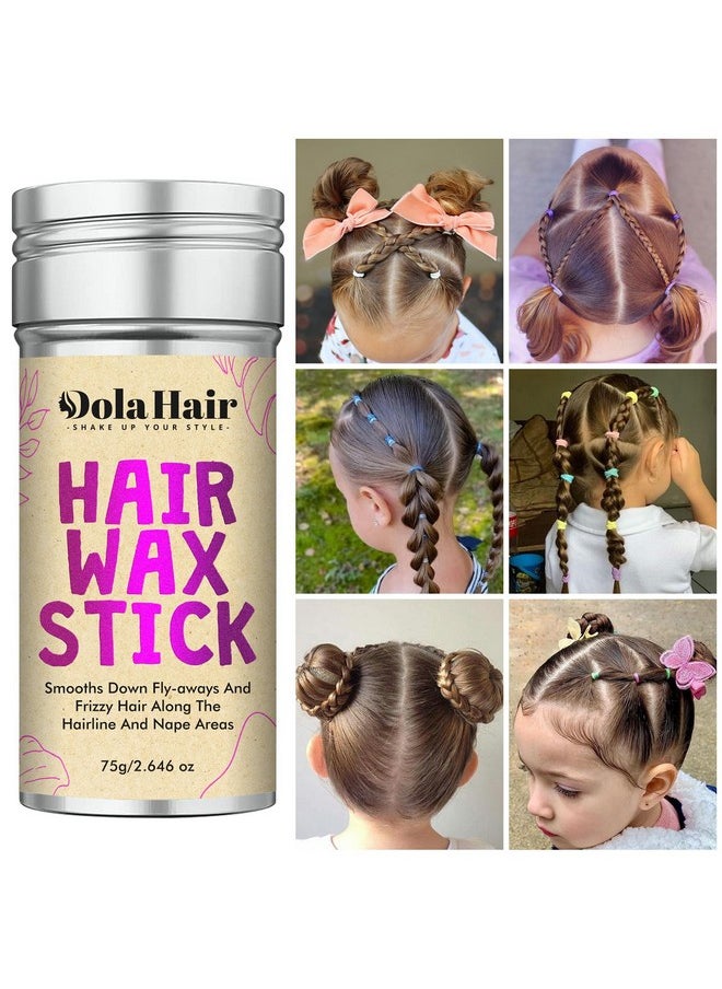 Dolahair Dolahair Hair Wax Stick - Flyaway Control and Styling Pomade for Kids, Women, and Men - Hair Bun Maker and Accessorie (1 Pack of Wax)  - Image 4
