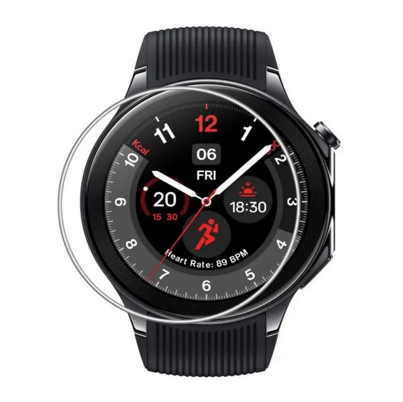 SKEIDO OnePlus Watch 2 2 Pack Ultra-Clear Slim Hydrogel Screen Protector, Soft, Repairable, Anti-Scratch (Not Tempered Glass) - Image 1