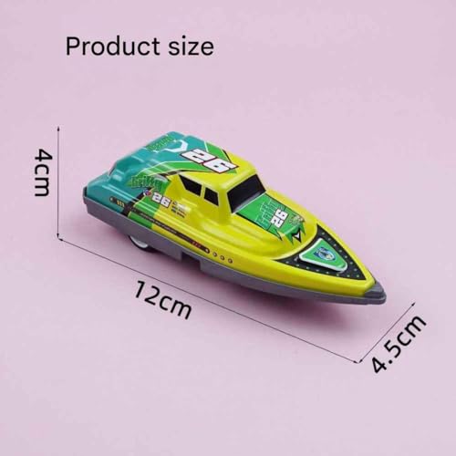 SHAKTISM Diecast Model Pull Back Metal Speed Boat Toy Set for Kids, 4 Pieces, Big Size Die‑Cast Boats, Multicolor, 3+ Years - Image 3