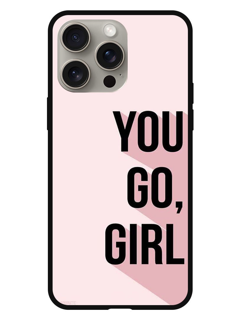 Theodor Protective Case Anti Scratch Shock Proof Bumper Cover For iPhone 15 Pro Max You go girl - Image 1