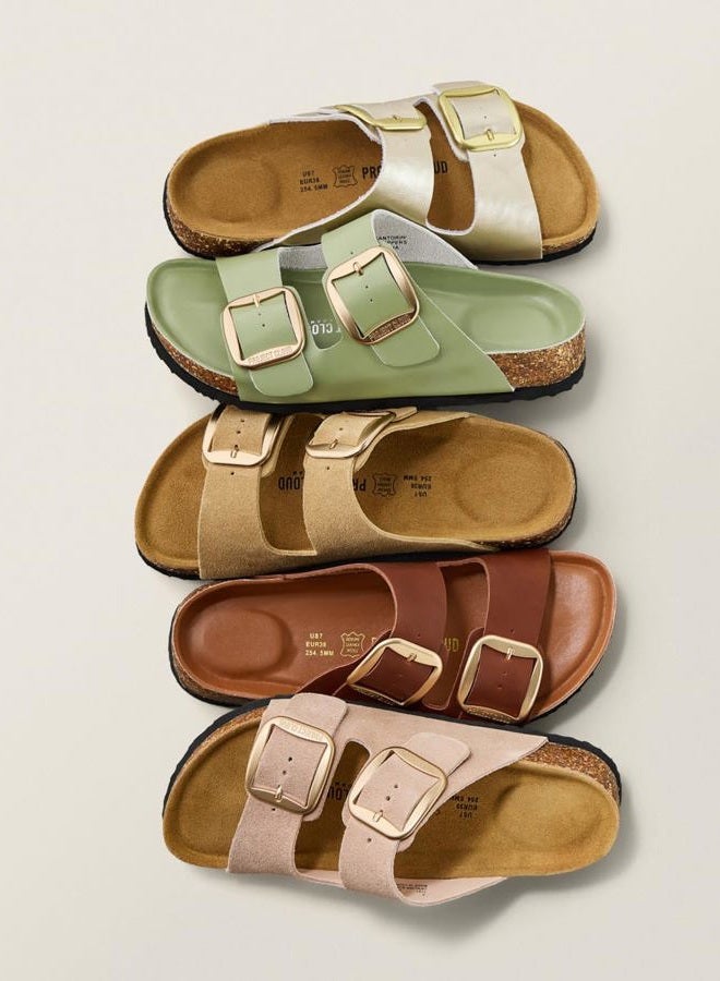 Project Cloud Genuine Leather Flat Sandals for Women 2025 Comfortable Beach Essentials Womens Sandals Memory Foam Vacation Essentials Slides for Women Footwear (Santorini), Marshmellow Leather, 9 - Image 5