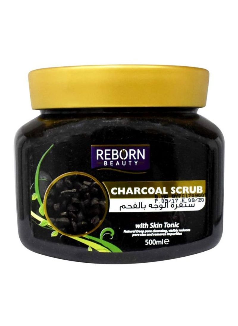 Reborn Beauty - Charcoal Scrub With Skin Tonic Black 500ml - Image 1