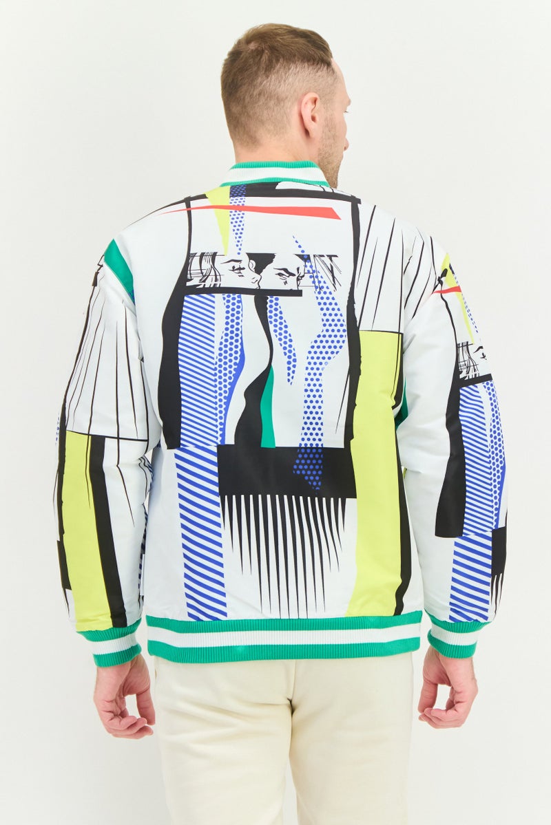 Puma x BMW Motorsport Men Sportswear Fit Outdoor Mms Ls Bomber Jacket, White - Image 3