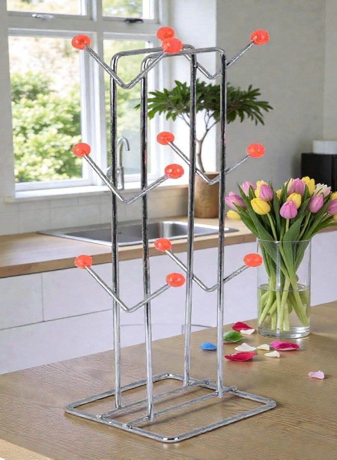 STANDIFY حامل أكواب وأقداح STANDIFY® V-Cup & Mug Stand_C_Stnfy حامل أكواب وأقداح من الفولاذ المقاوم للصدأ منظم متعدد الأغراض حامل مطبخ لسطح العمل ومنطقة الحوض. - Image 1