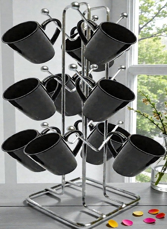 STANDIFY حامل أكواب وأقداح STANDIFY® V-Cup & Mug Stand_C_Stnfy حامل أكواب وأقداح من الفولاذ المقاوم للصدأ منظم متعدد الأغراض حامل مطبخ لسطح العمل ومنطقة الحوض. - Image 2