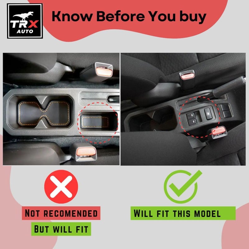  تي ار اكس اوتو صندوق تخزين بمسند ذراع مبطن بطبقتين من TRX AUTO لسيارة Suzuki Jimny بخمسة أبواب 2021–2024 (مع مفاتيح في المنتصف) - Image 3