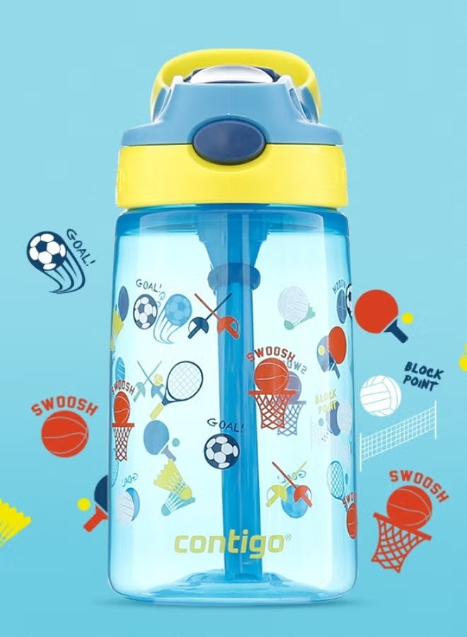 كونتيجو زجاجة مياه مقاومة للتسرب Contigo Water Bottle for Kids & Toddlers -400 مل BPA Free Fun Cartoon Print - Image 1