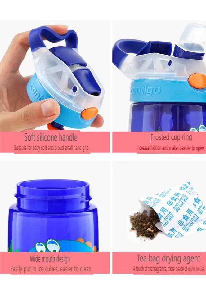 كونتيجو زجاجة مياه مقاومة للتسرب Contigo Water Bottle for Kids & Toddlers -400 مل BPA Free Fun Cartoon Print - Image 5