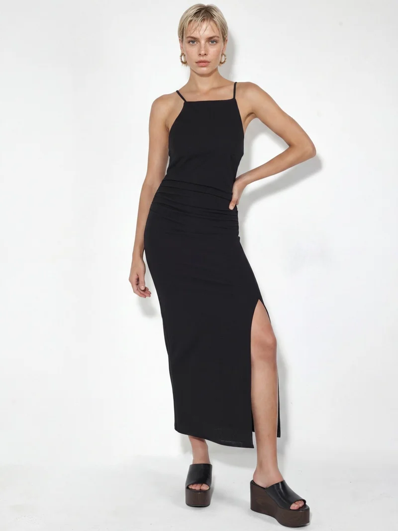 بوسيم BUSEM Maxi Dress with Drape Detail