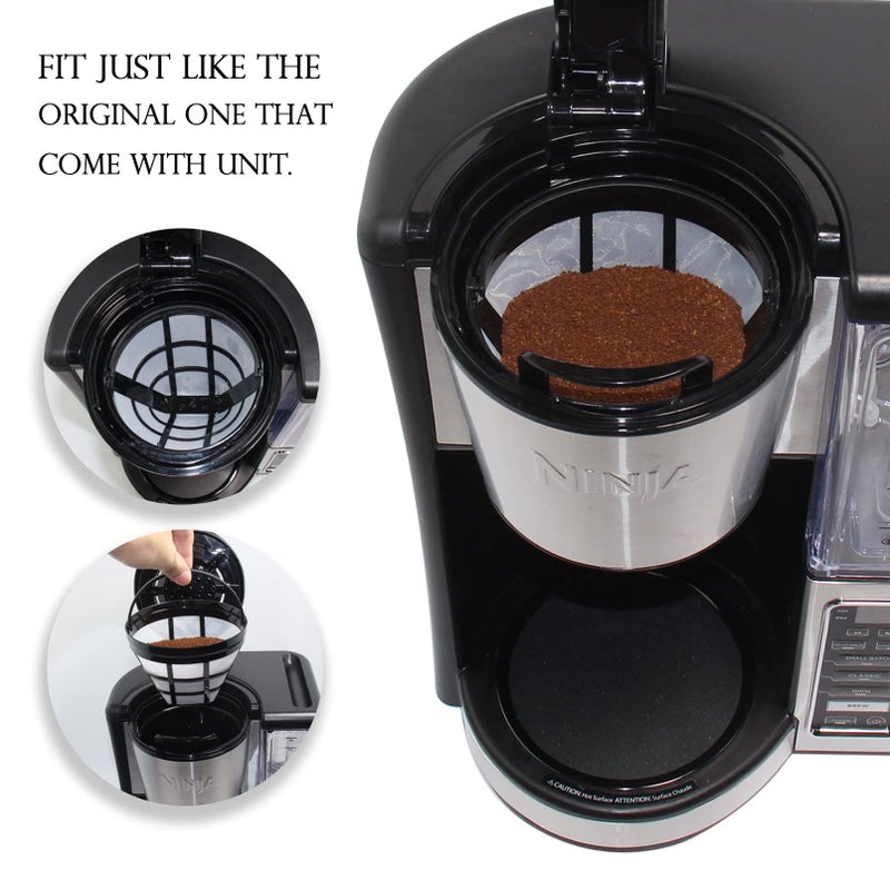Cestlaive (4-Pack) No.4 Cone Reusable Replacement Coffee Maker Basket Filter Compatible with Cuisinart, Ninja Coffee Bar Brewer Filters, Fit Most 8-12 Cup Basket Drip Coffee Machine, BPA Free - Image 5