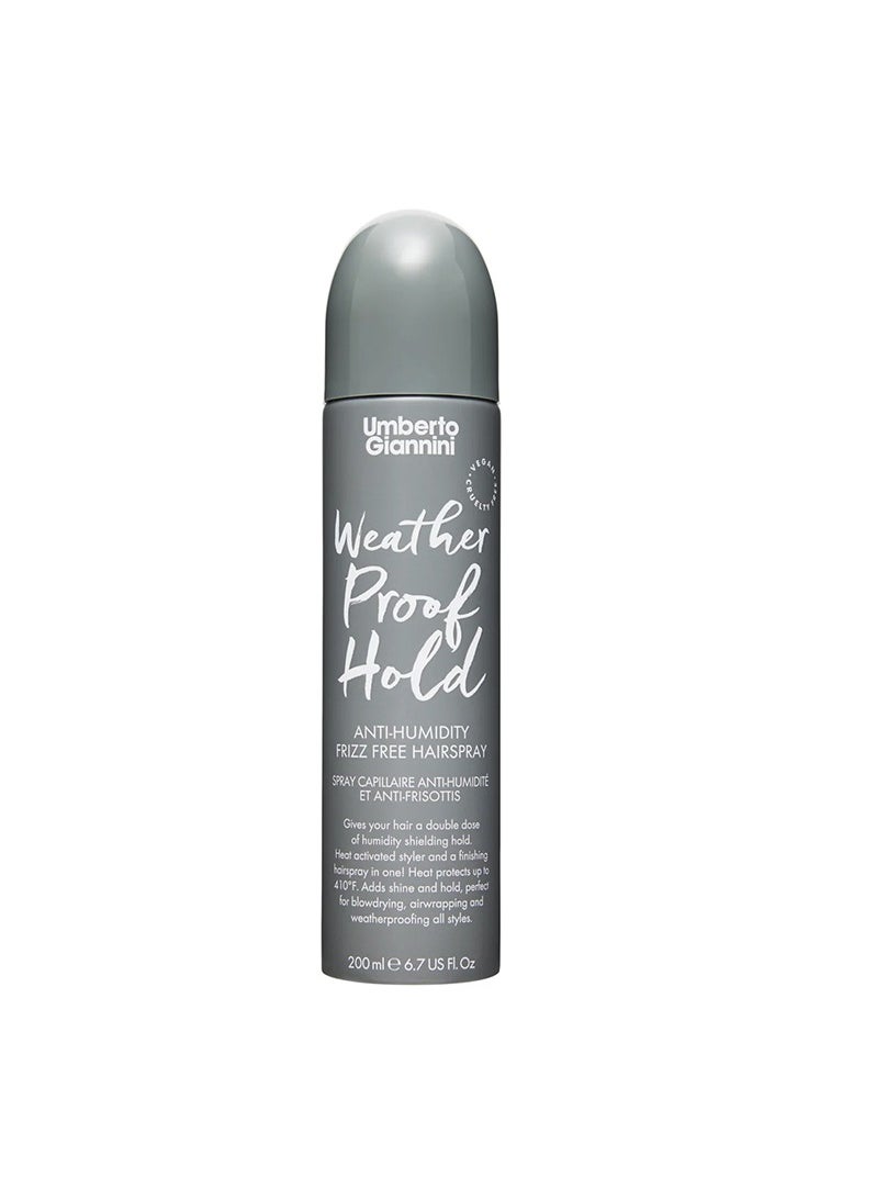 Umberto Giannini Weatherproof Hold Anti-Humidity Frizz Free Hairspray 200ml  - Image 1
