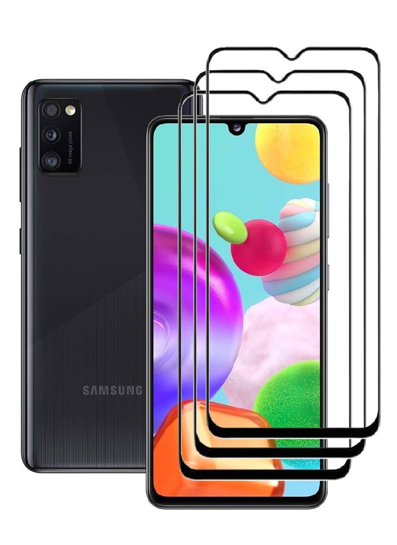 AINA 3 Pieces Tempered Glass Screen Protector 5D Designed For Samsung Galaxy A41 Full Glue Edge to Edge Full Screen Coverage And Bubble Free - Image 1