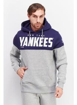 Men Sportswear Fit Long Sleeve New York Yankees Hoodie, Blue
