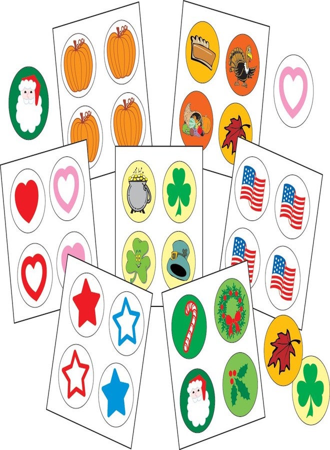 SHAPES ETC. Holiday Incentive Sticker Set 7 Sheets/288 Stickers Per Sheet Classroom Incentives Positive Behavior Rewards Chore Charts Homework Tracking Teacher School Supplies Kids Crafts USA Made - Image 2