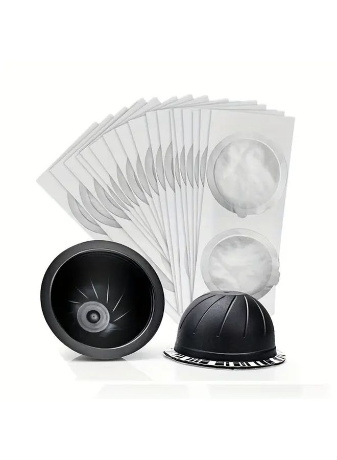 100pcs 62MM Disposable Refillable Capsules Aluminum Seals Lids For Vertuo Plus Coffee Machine - Image 1