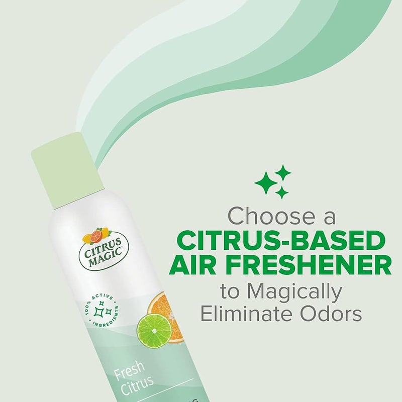 Citrus Magic Odor Eliminating Air Freshener Spray, Fresh Citrus, 6-Ounce - Image 2