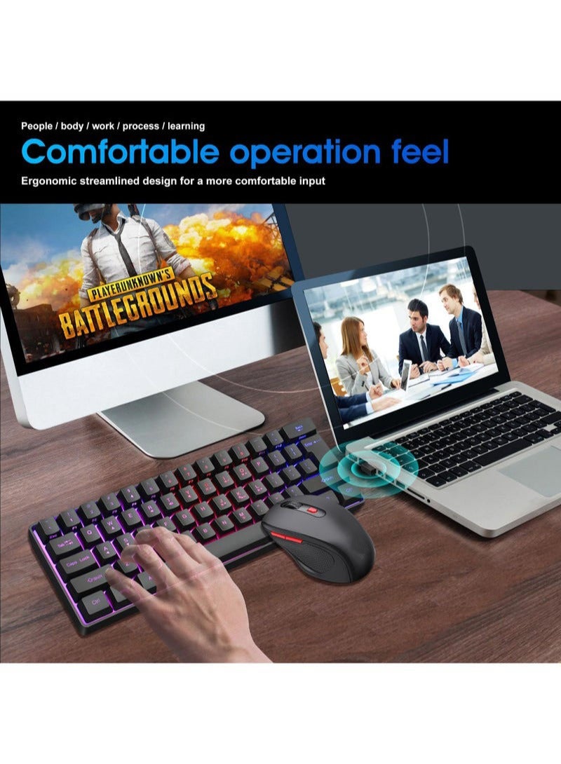 Captaintech Mouse Ergonomic PC Mouse with USB Receiver for Computer Laptop Desktop 3 DPI Adjustable Silent Click Comfortable Ergo Mouse 10M Wireless Connection Ultra-fast Scroll - Image 5